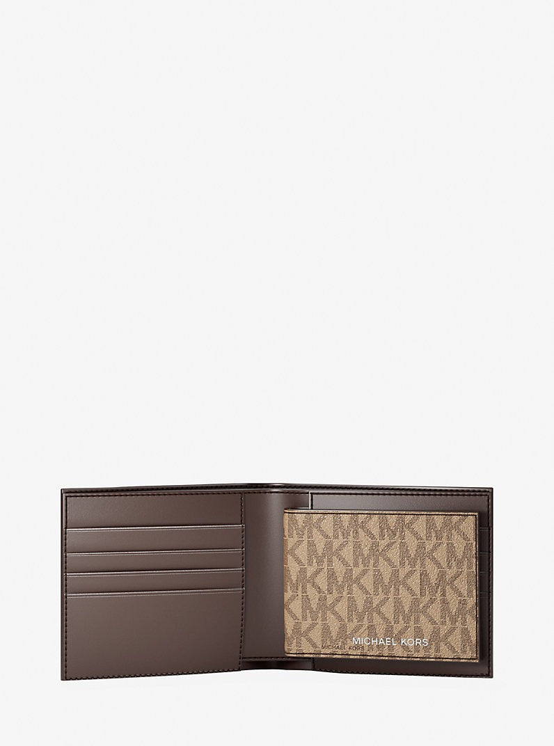 Cartera plegable con el logotipo de Cooper y tarjetero