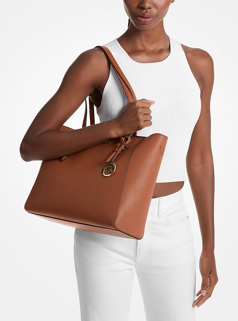 Cartera grande Charlotte de piel Saffiano 3 en 1