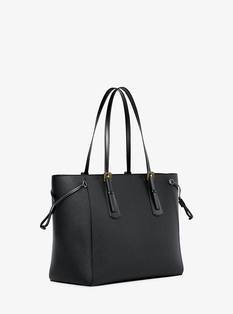 Cartera grande de piel saffiano