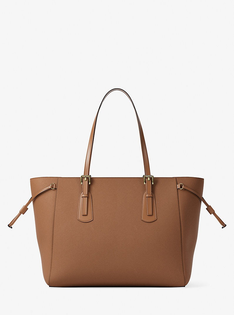 Cartera grande de piel saffiano