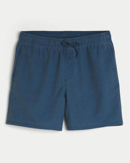 Traje de baño de cloqué tipo short descolorado