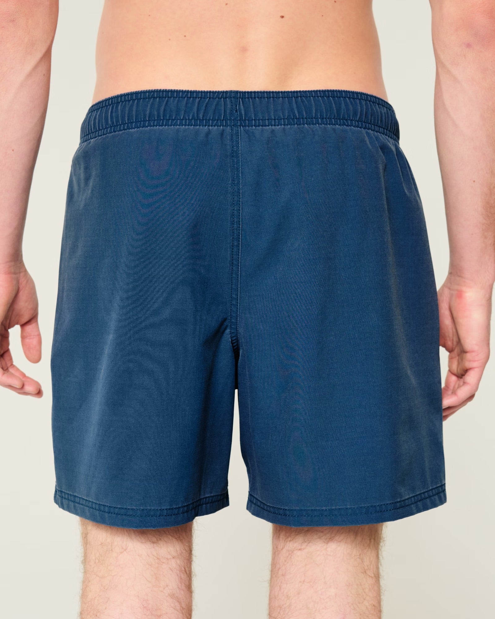 Traje de baño de cloqué tipo short descolorado
