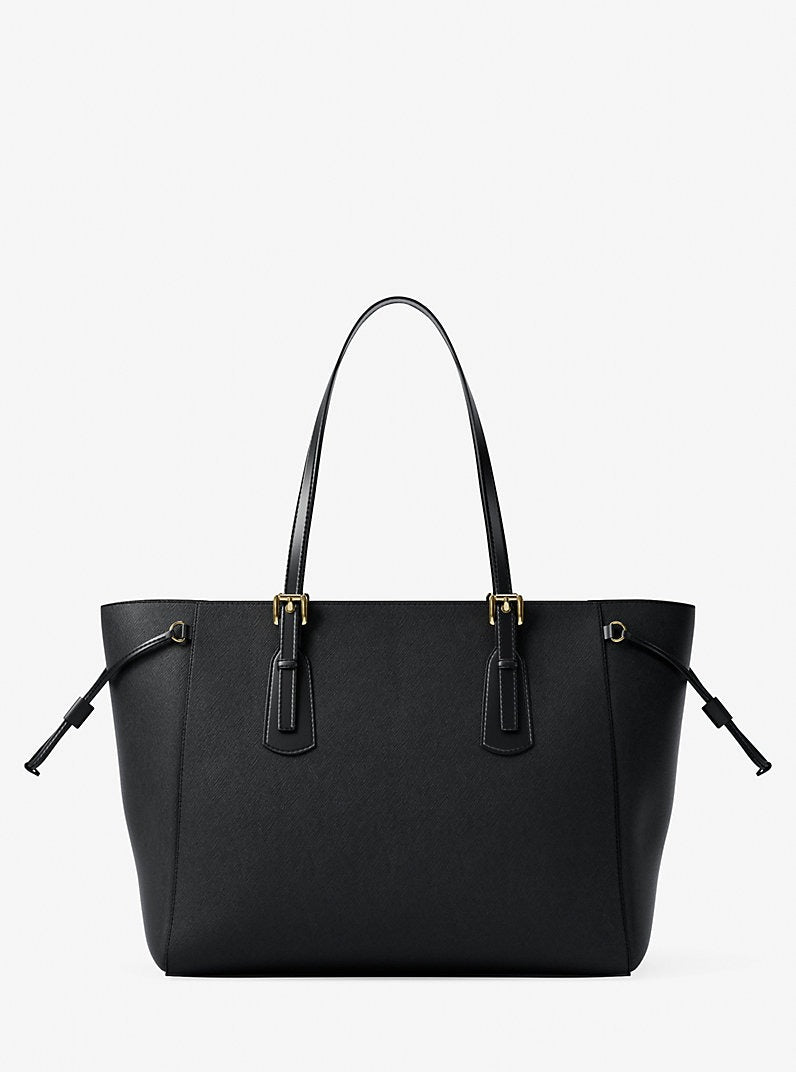Cartera grande de piel saffiano
