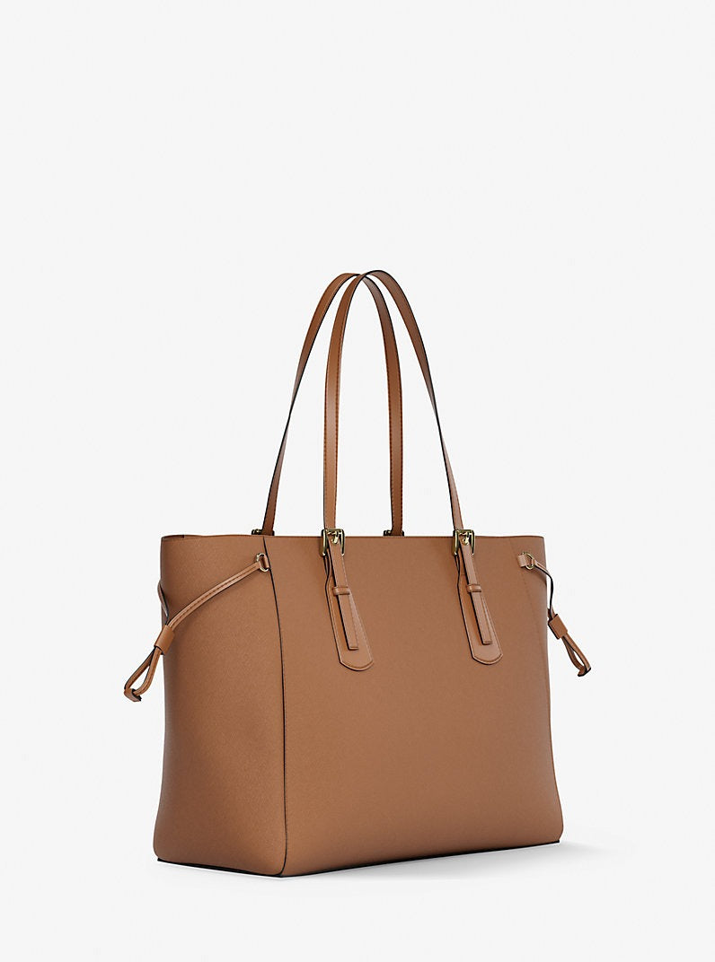 Cartera grande de piel saffiano