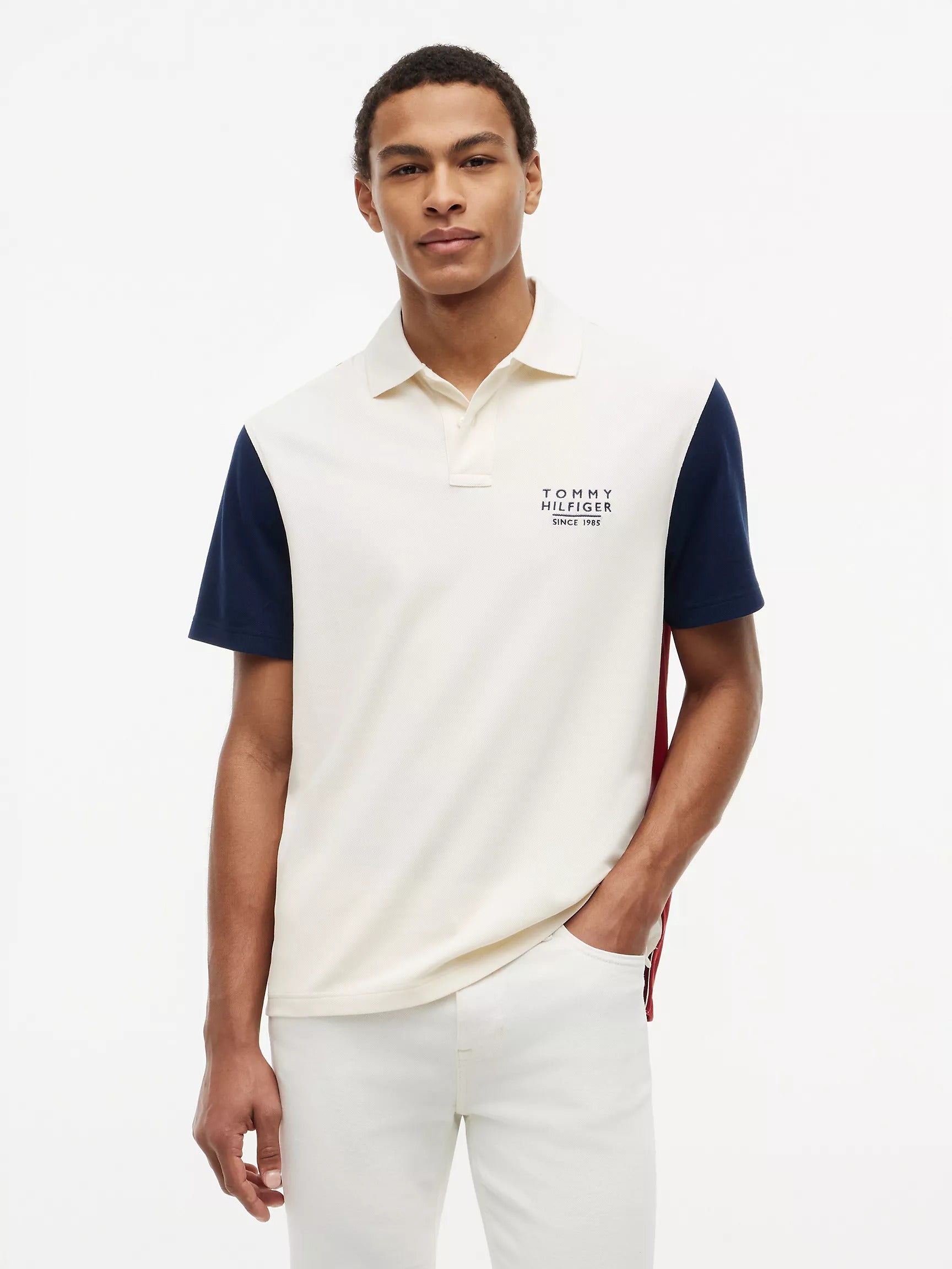 Chemise regular con colores combinados y logo