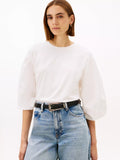 Blusa de manga abullonada