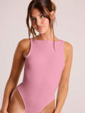 Body sin mangas acanalado