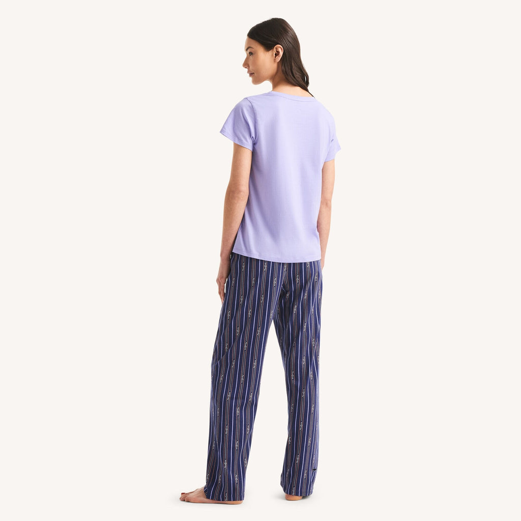 Conjunto de pijama con pantalón estampado de velero