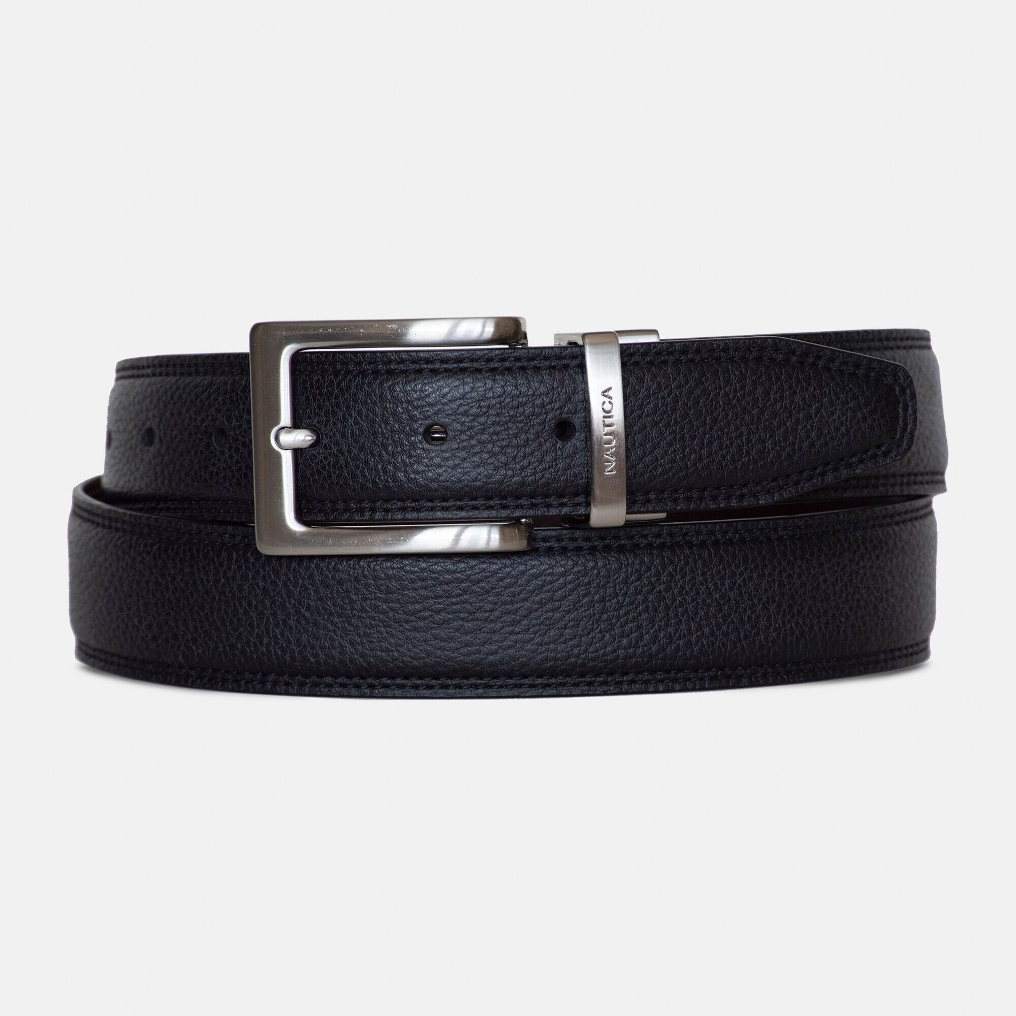Cinturón reversible con textura