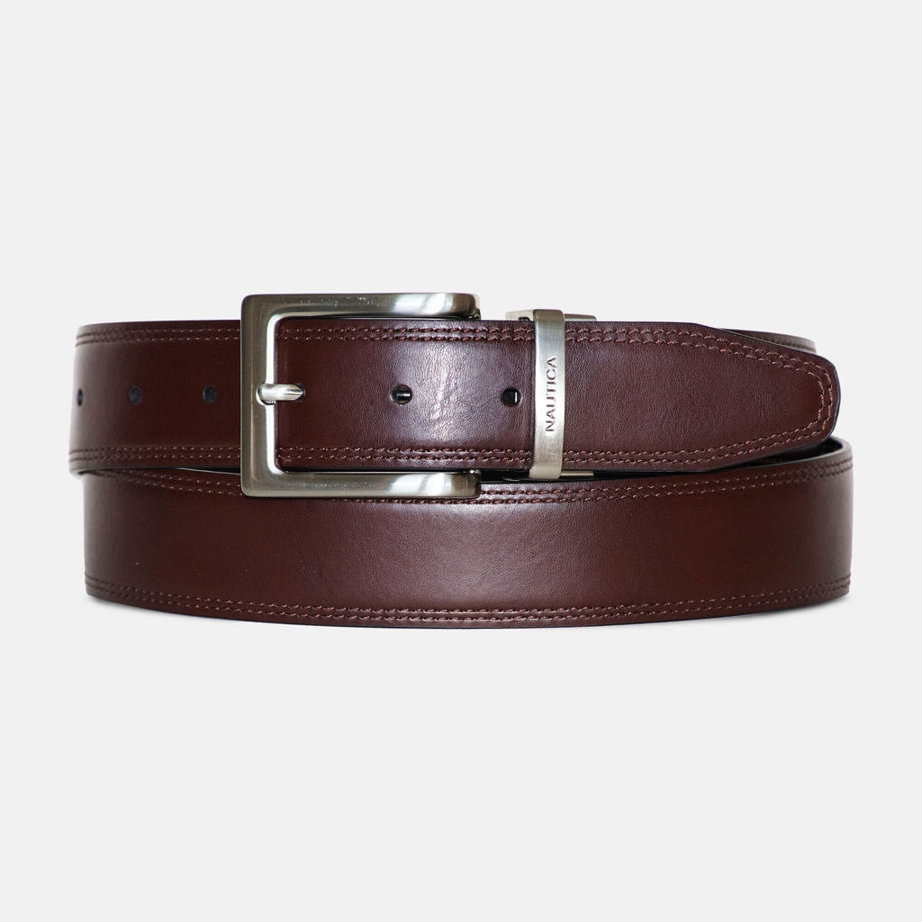 Cinturón reversible con textura