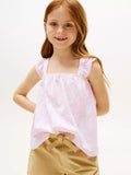 Top con estampado tropical para niña