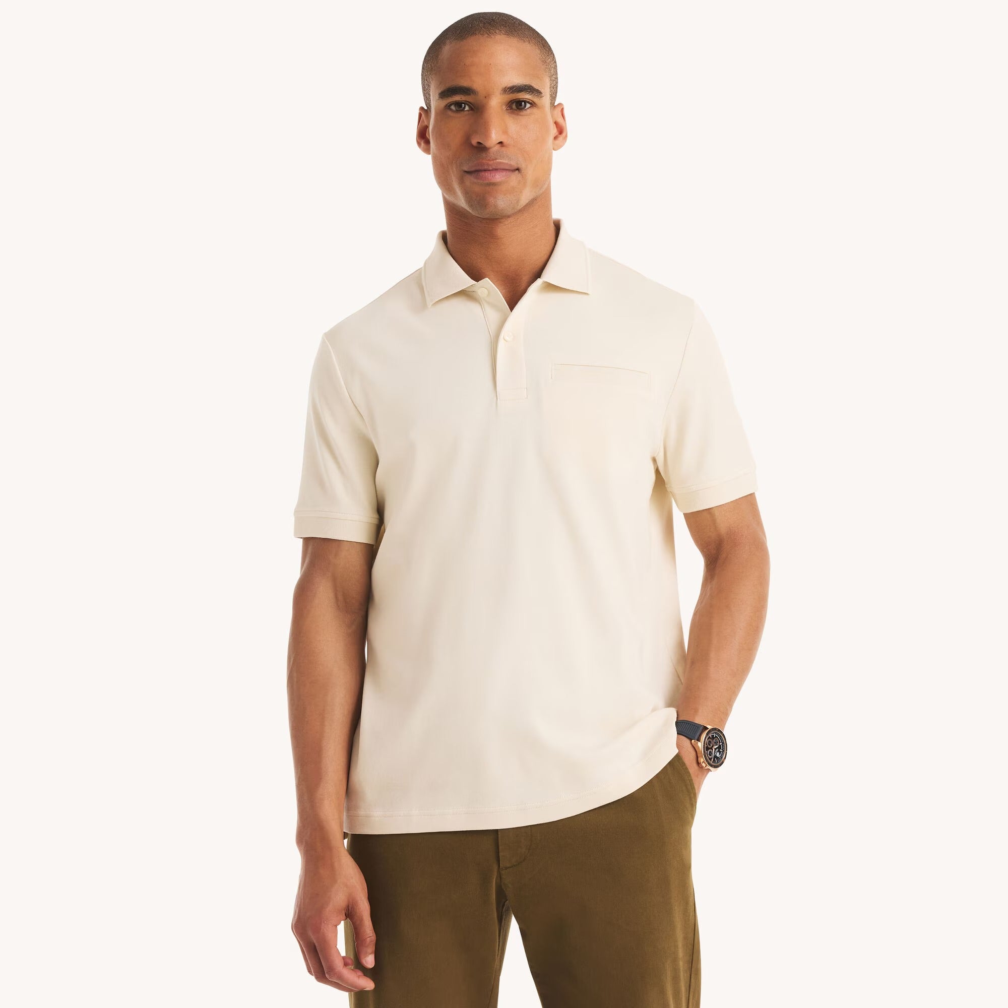Chemise clásica de algodón con bolsillo