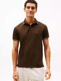 Chemise unicolor con cuello ribeteado