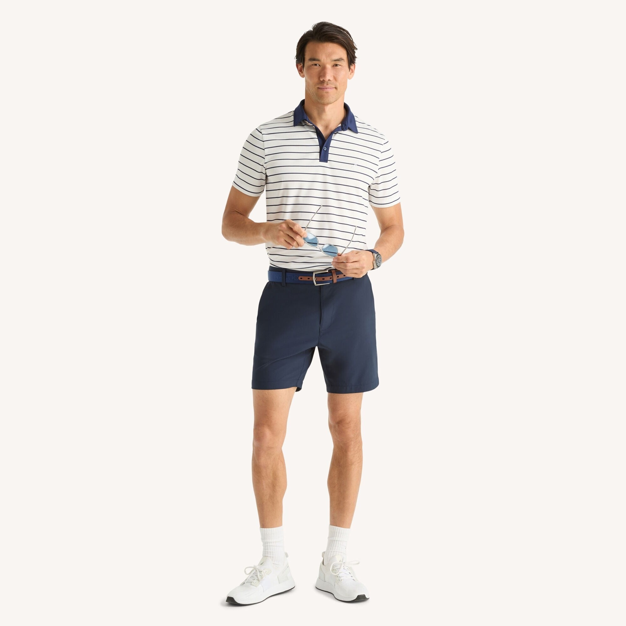 Chemise Navtech con patrón de rayas