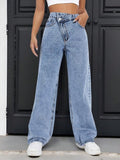 Jeans de cintura asimétrica