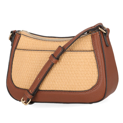 Bolso tipo bandolero tejido