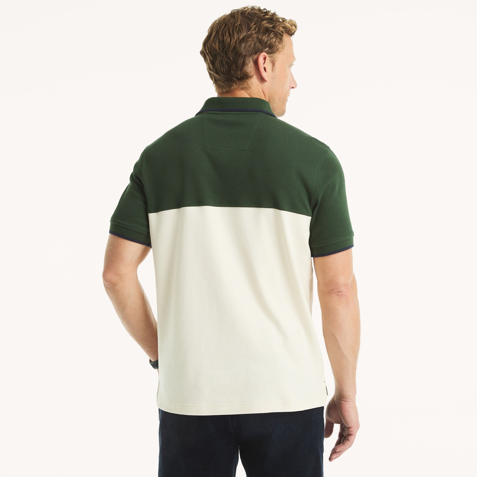 Chemise de algodón con colores combinados