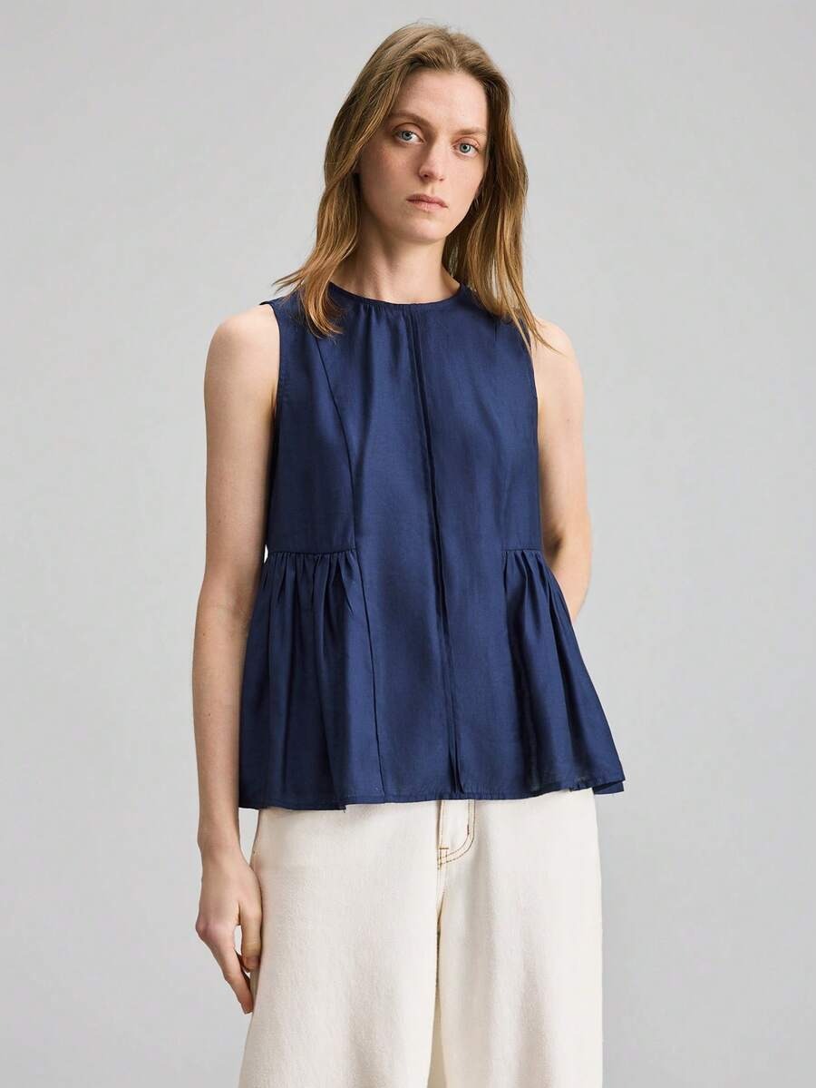 Blusa holgada con volantes