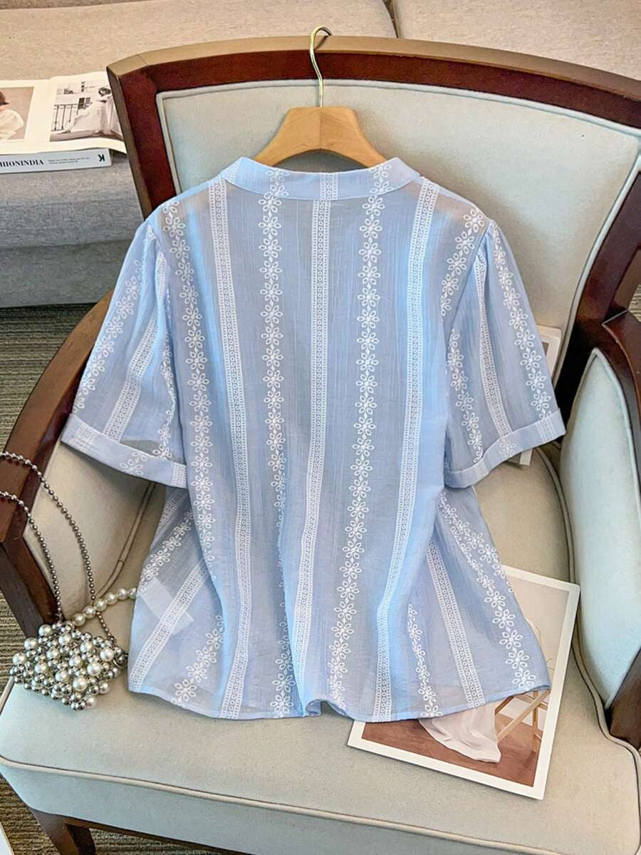 Blusa con estampado floral