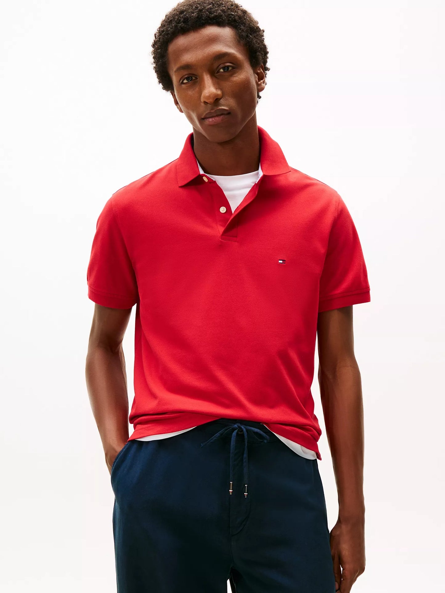 Chemise regular unicolor con logo