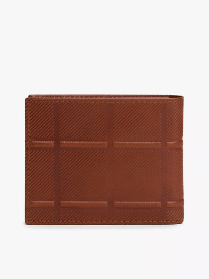 Cartera de cuero con porta identidad