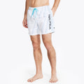 Traje de baño estampado en ondas tipo short 6" secado rápido