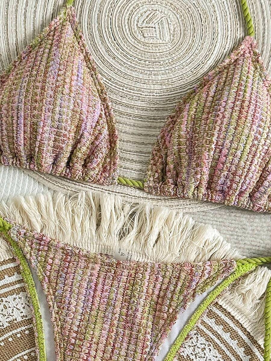 Bikini de punto texturizado