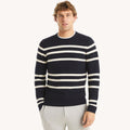 Sudadera tejida con patrón de rayas