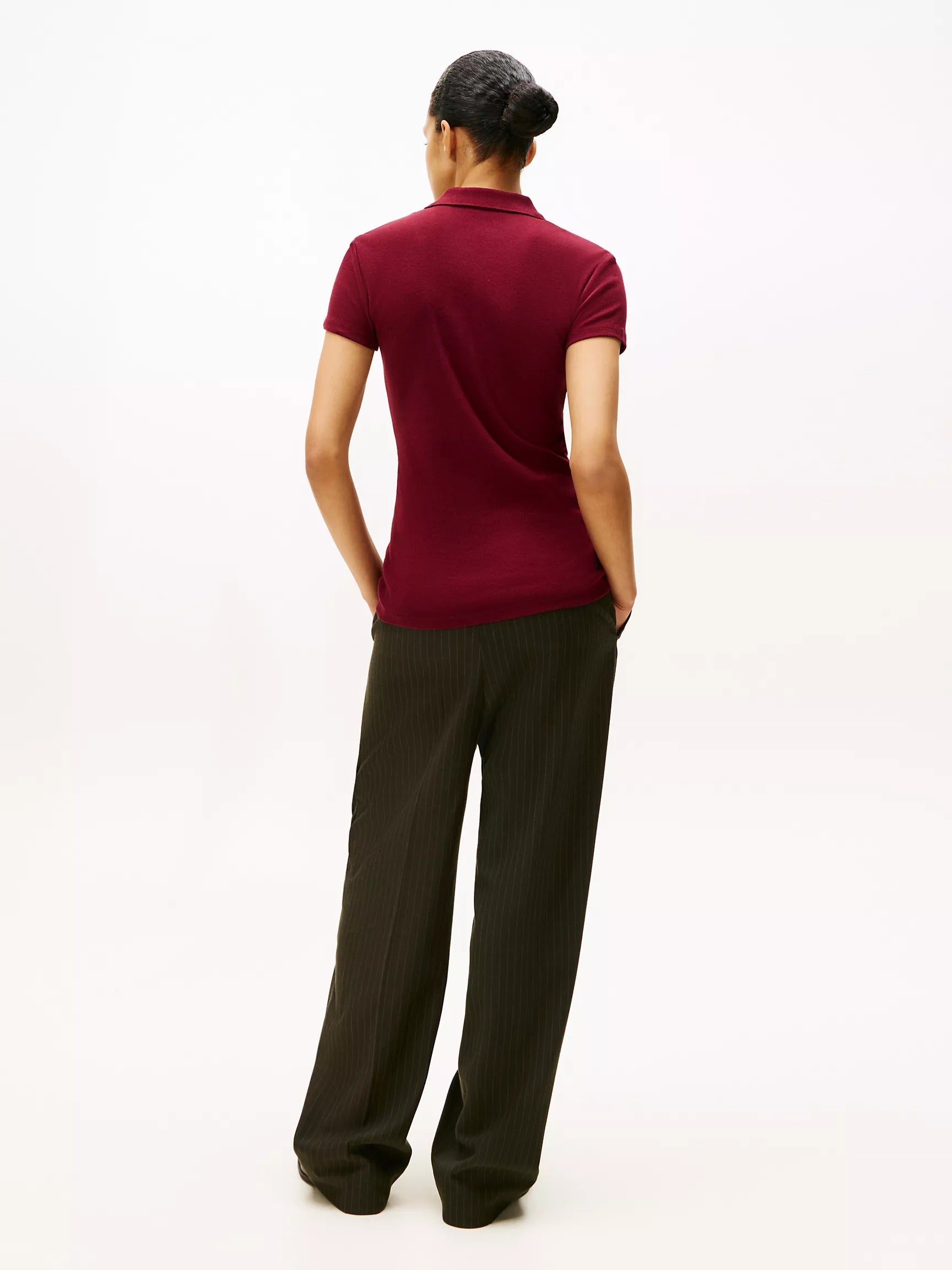 Chemise ajustada con cremallera de aro