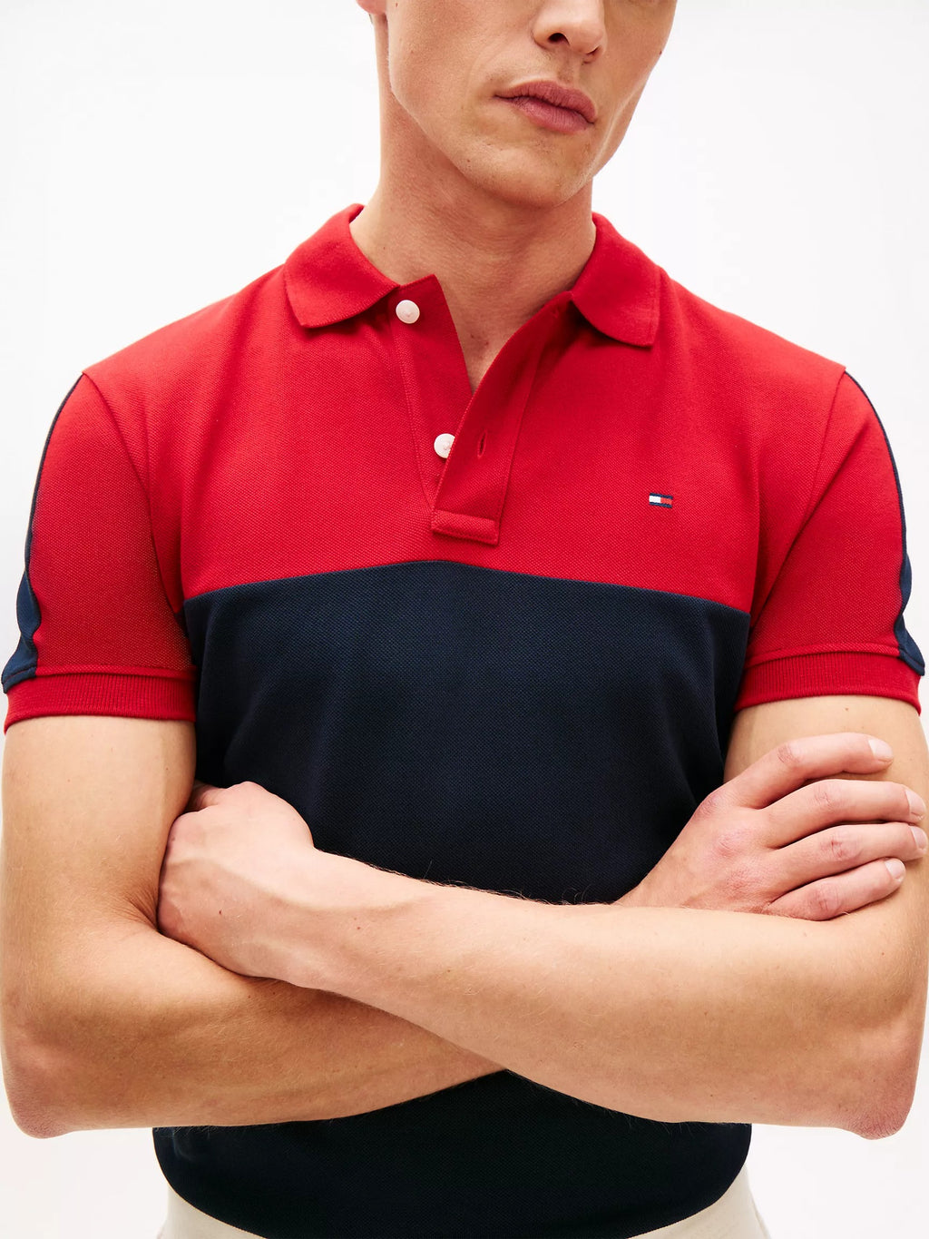 Chemise regular con colores combinados