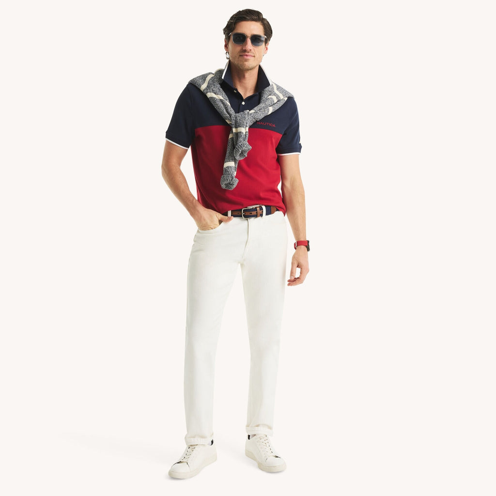 Chemise de algodón con colores combinados