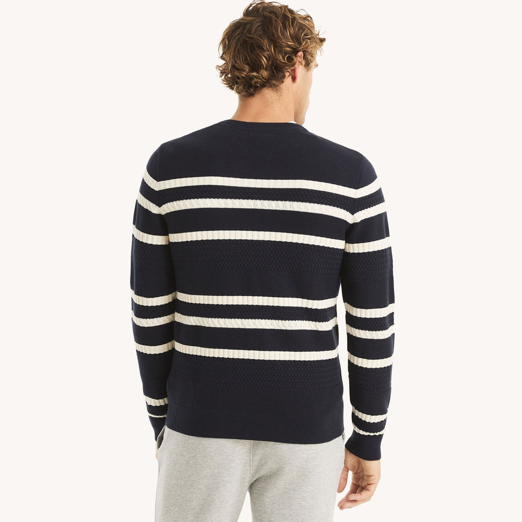 Sudadera tejida con patrón de rayas