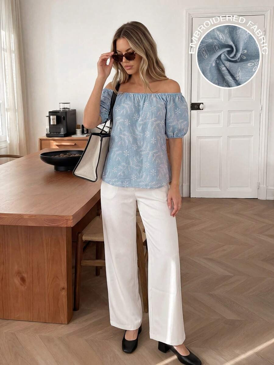 Blusa con mangas tipo farol