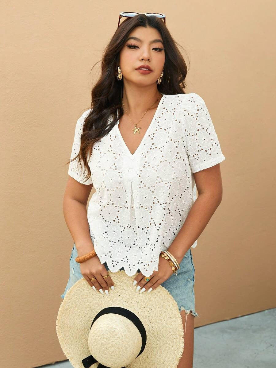 Blusa de encaje
