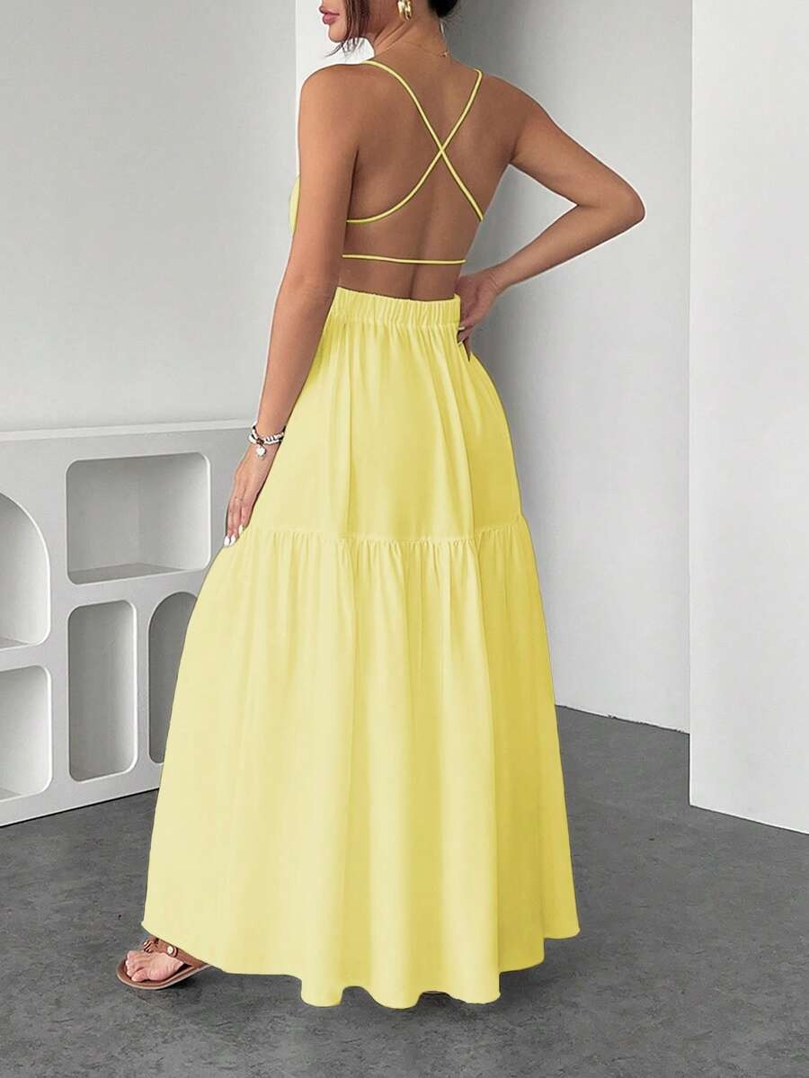 Vestido de tirantes finos y espalda descubierta