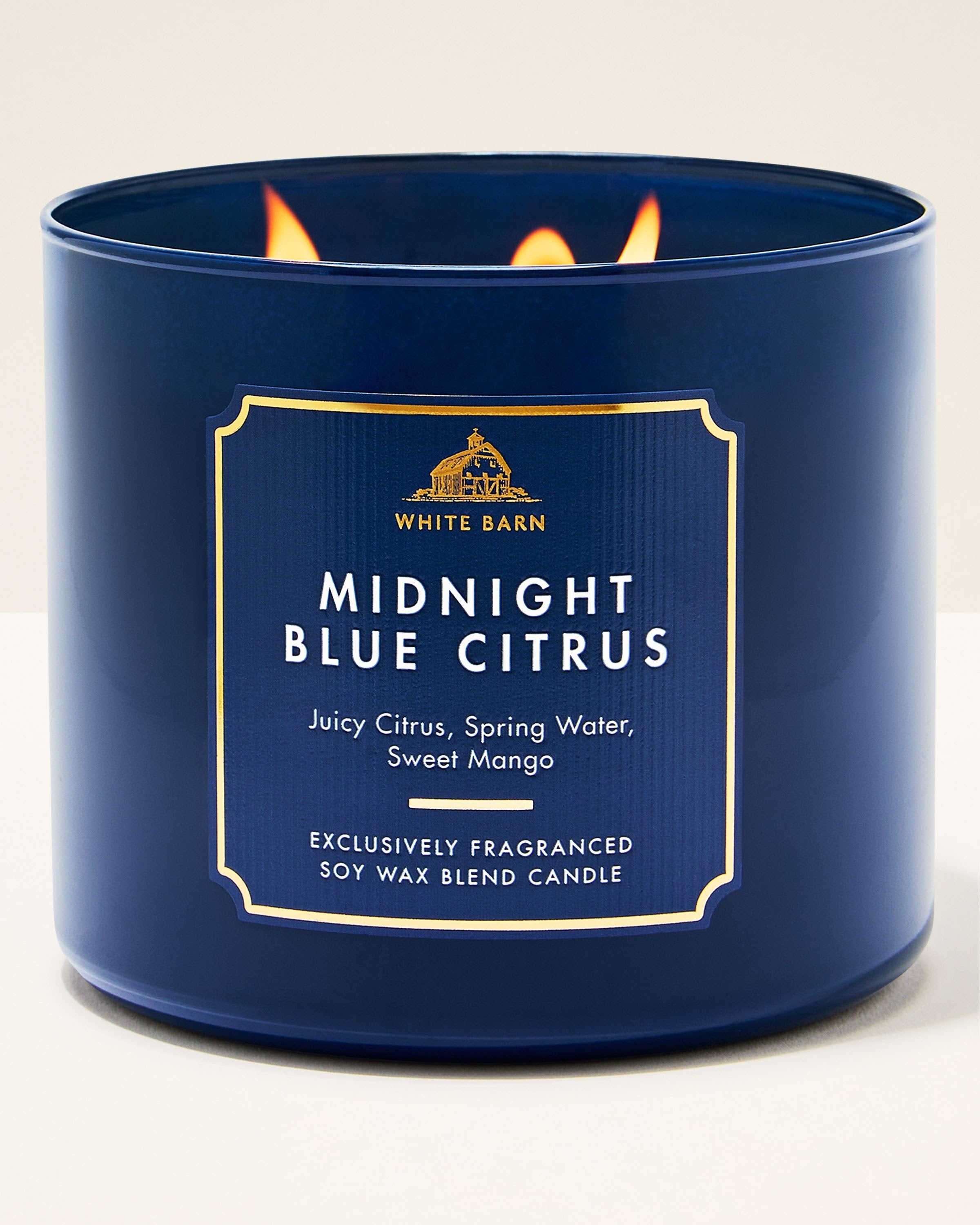 Vela 3 mechas Midnight Blue Citrus