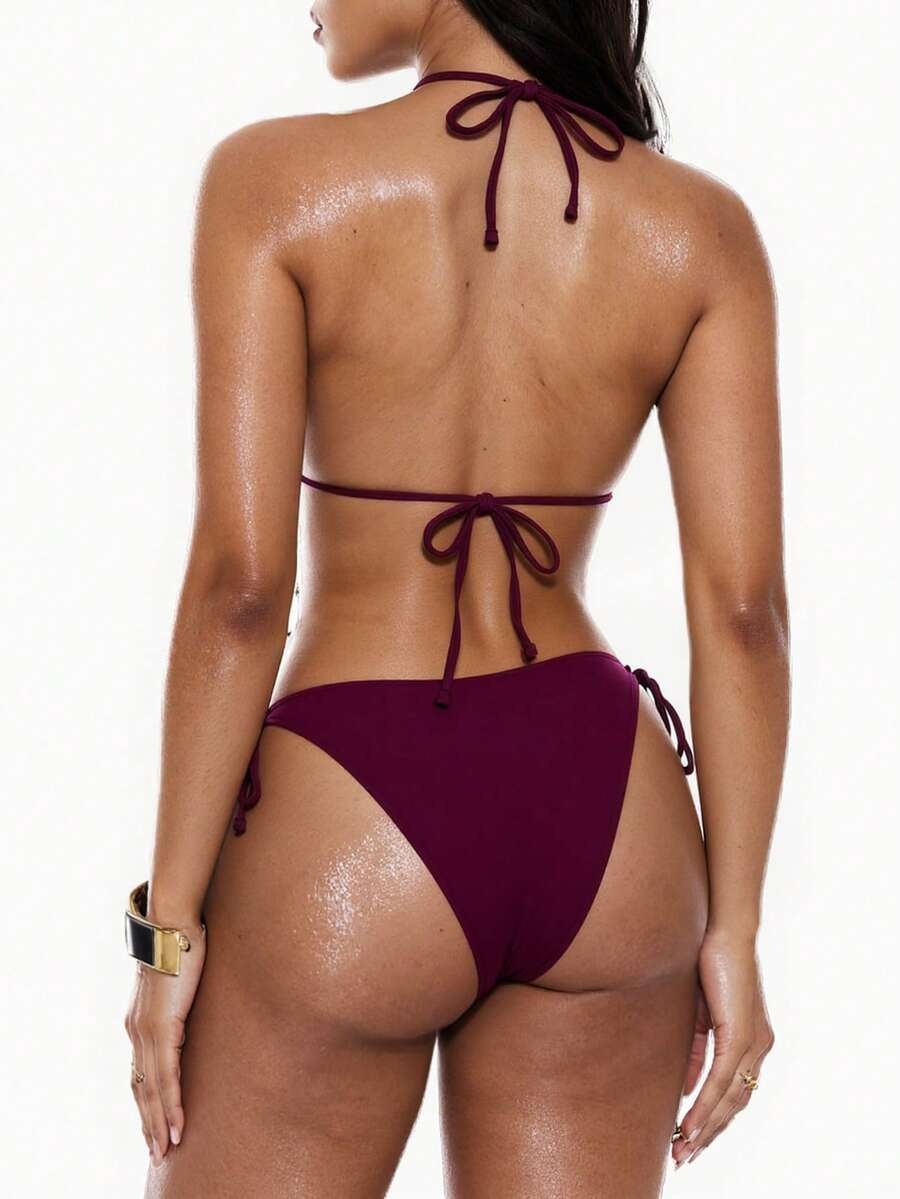Bikini unicolor triagular