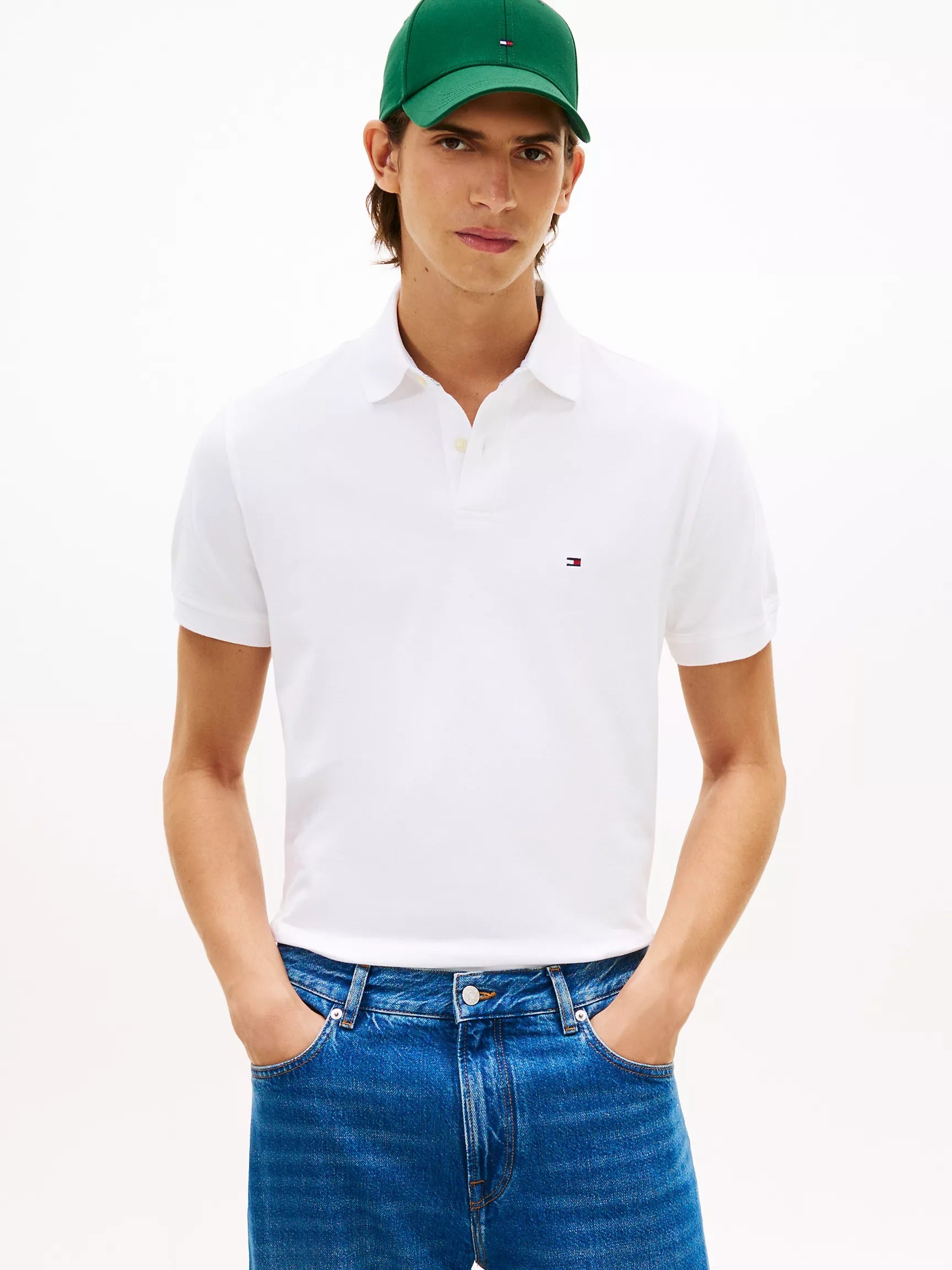 Chemise regular unicolor con logo