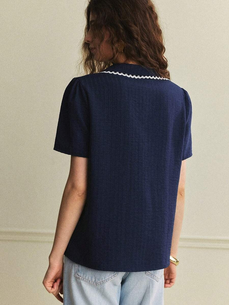 Blusa con encaje