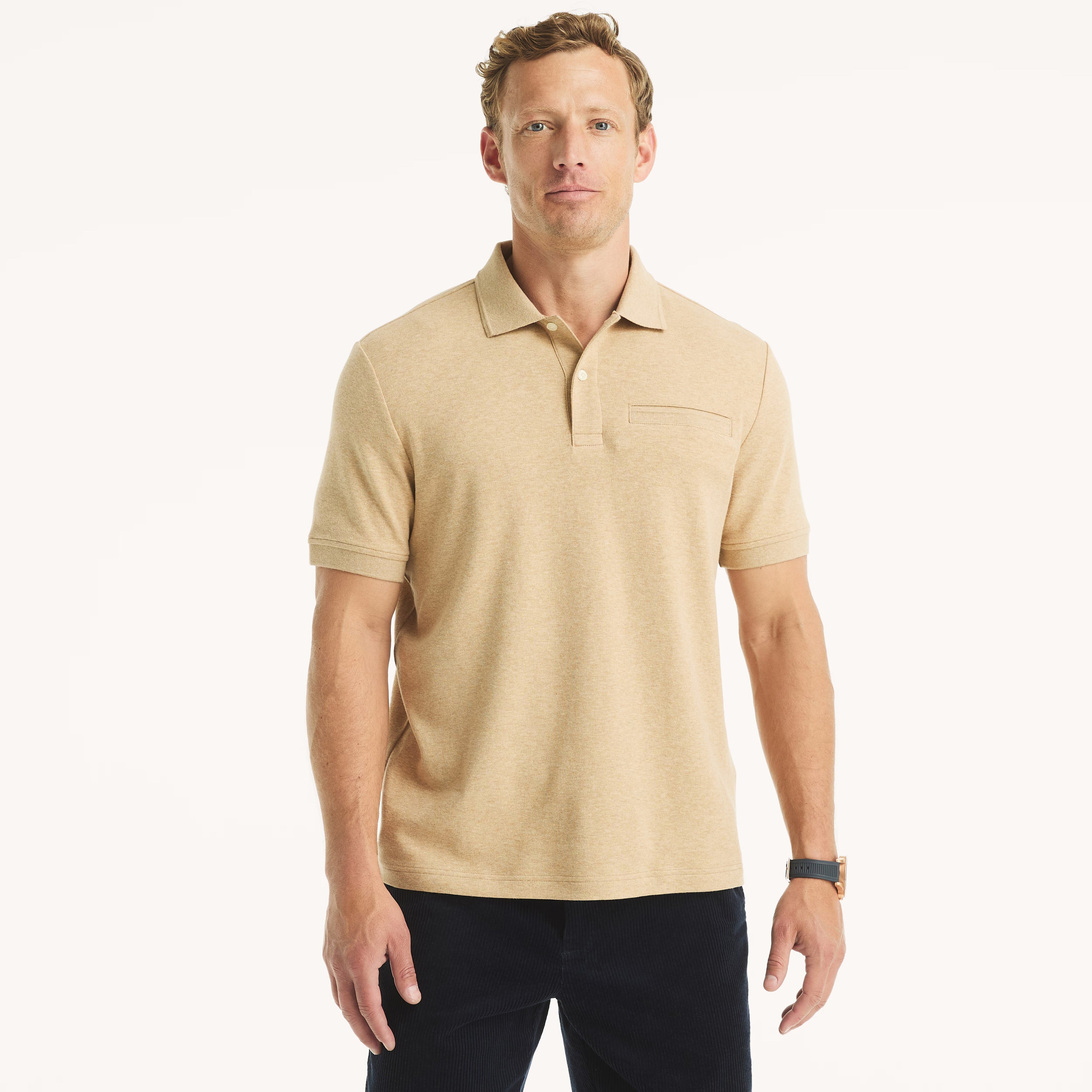 Chemise clásica de algodón con bolsillo
