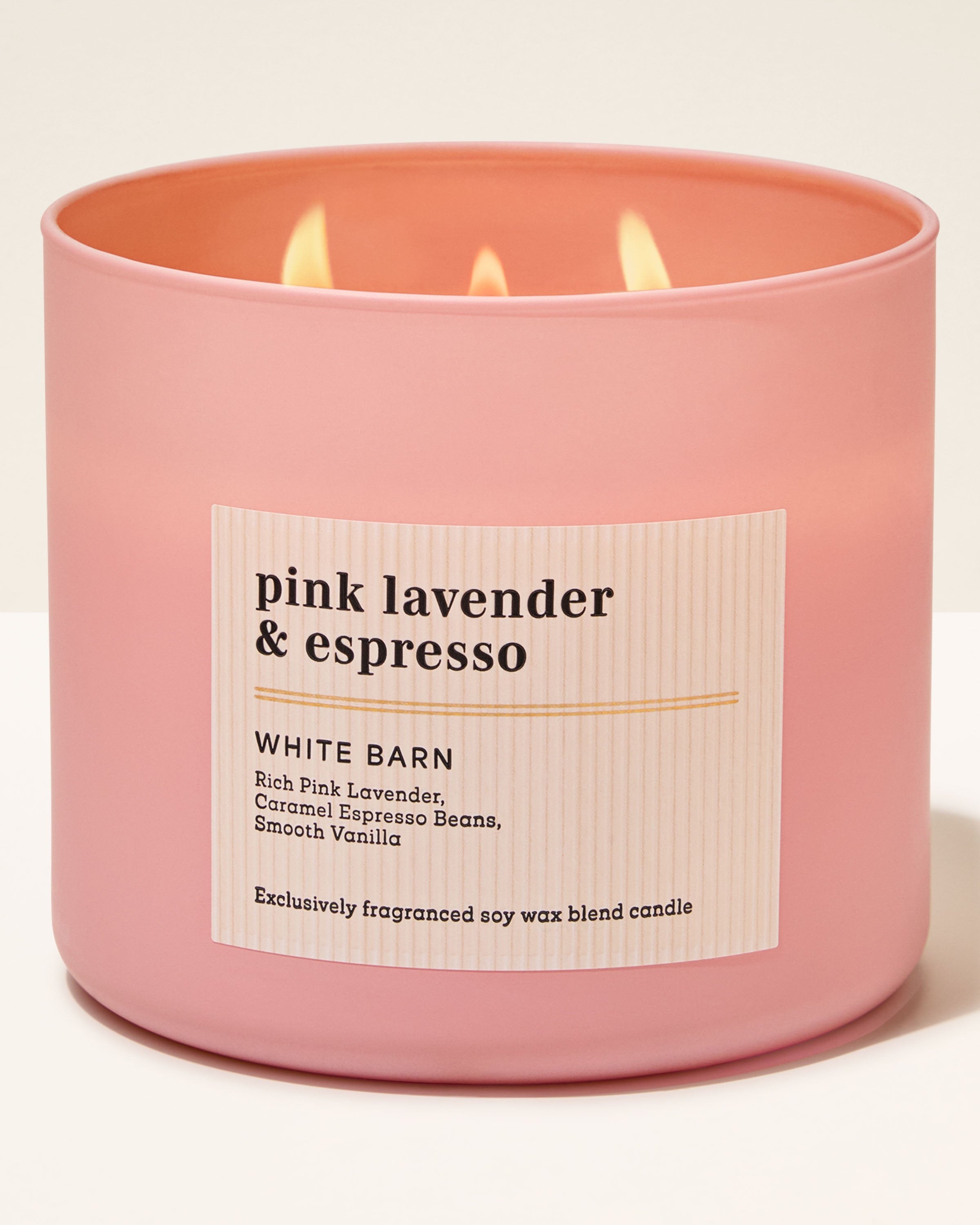 Vela 3 mechas Pink Lavender & Espresso