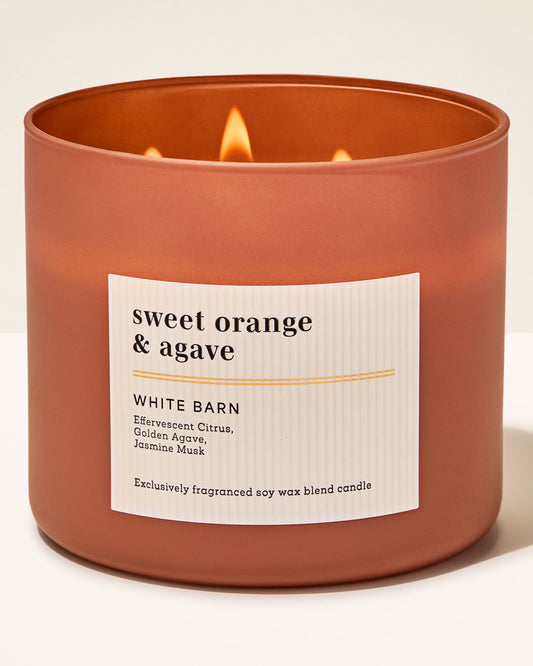 Vela 3 mechas Sweet Orange & Agave