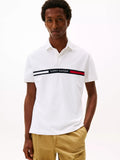 Chemise regular con logo bandera bordada central