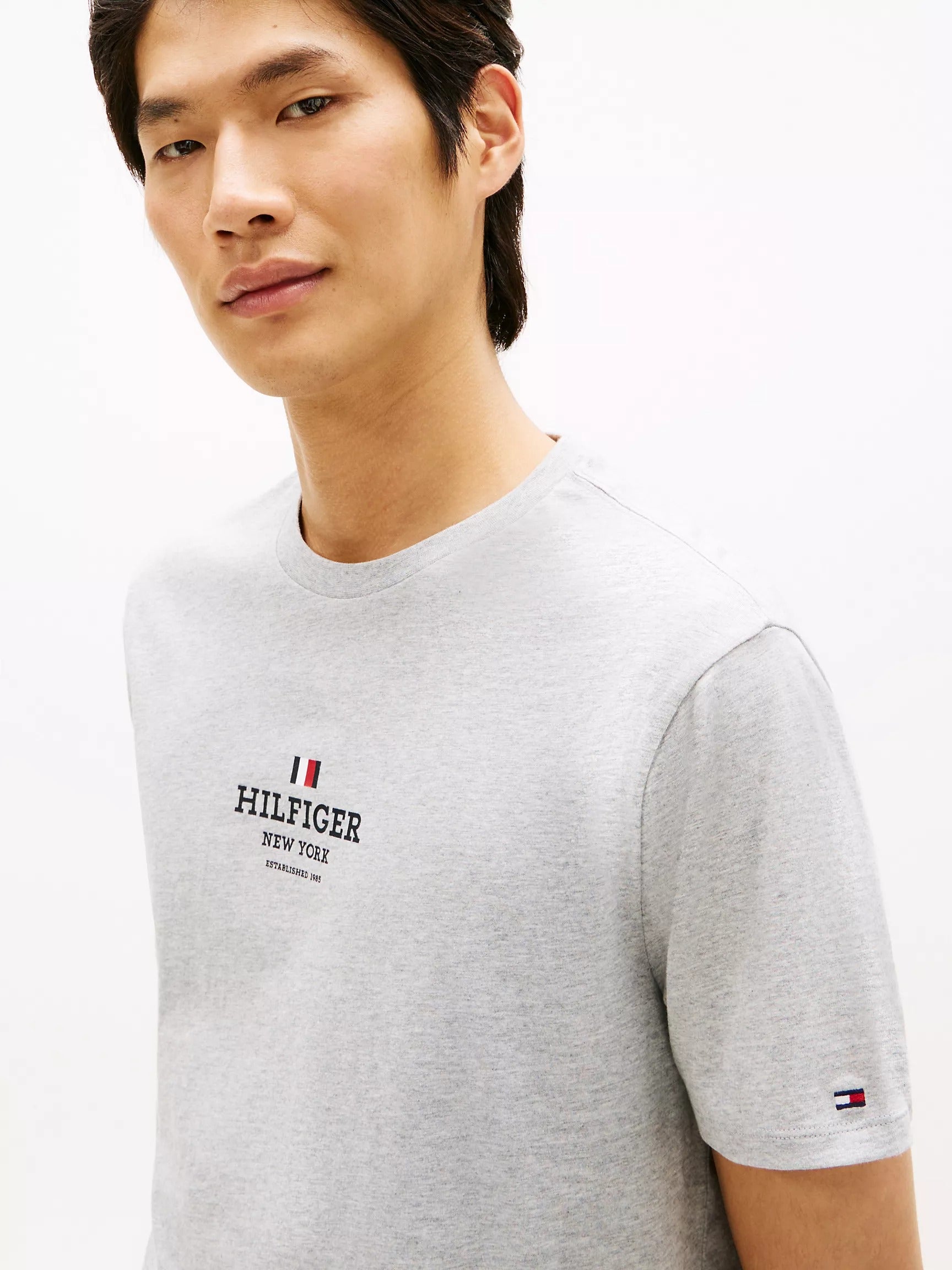 Franela con logo estampado central HILFIGER