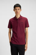 Chemise ajustada con cuello y mangas ribeteadas