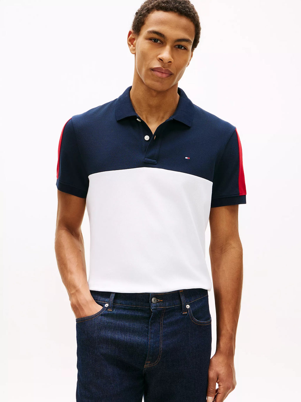 Chemise regular con colores combinados