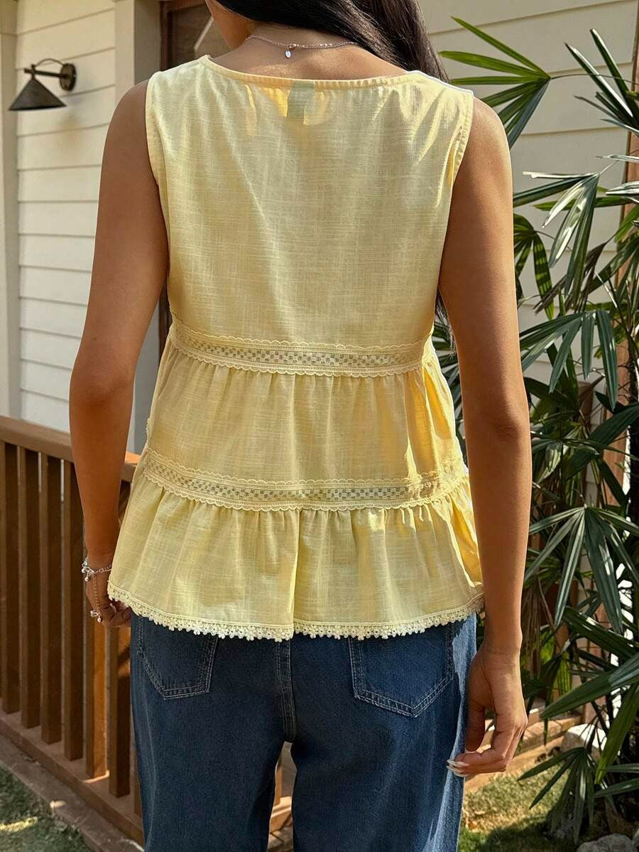 Blusa con encaje