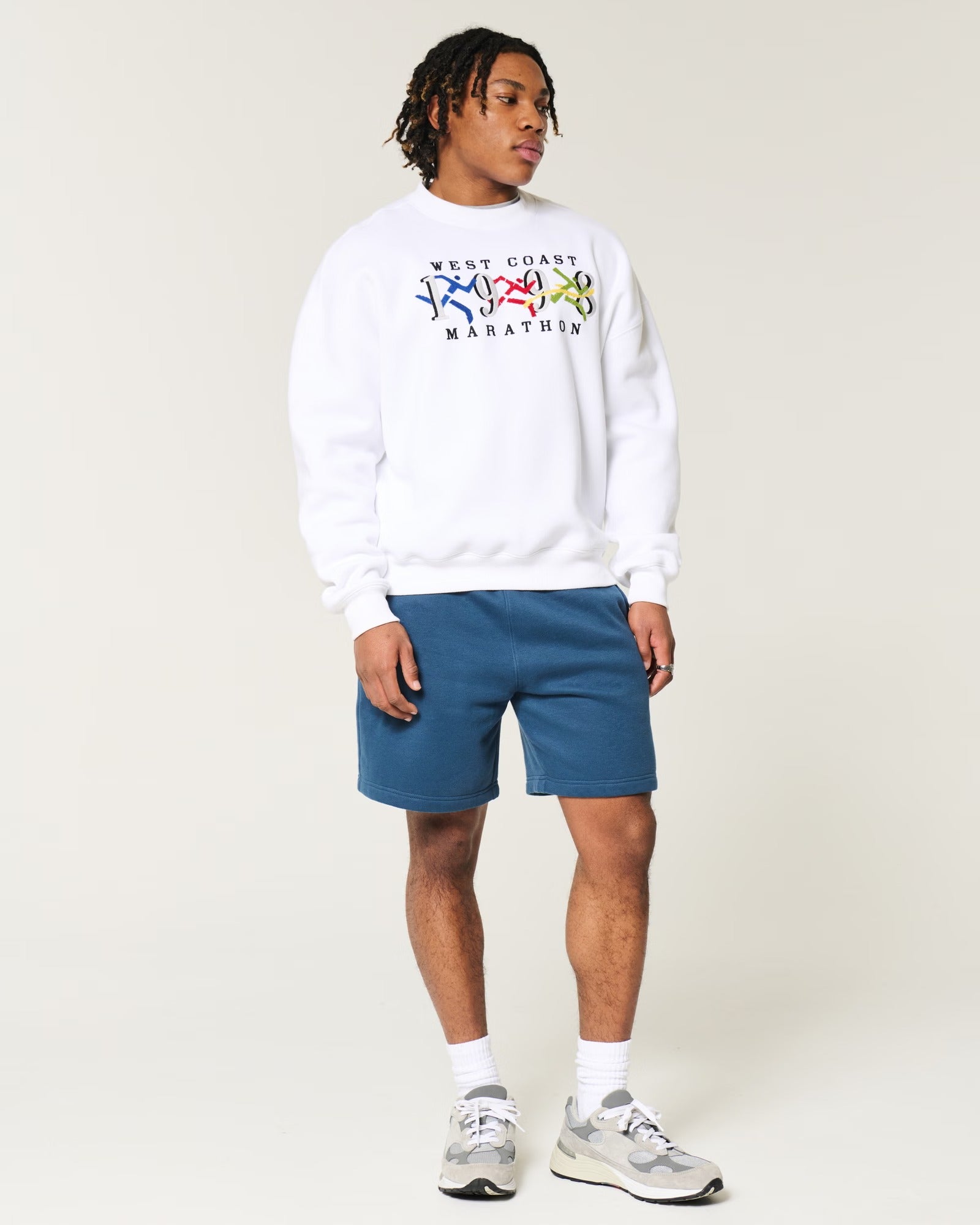 Shorts de algodón por encima de la rodilla
