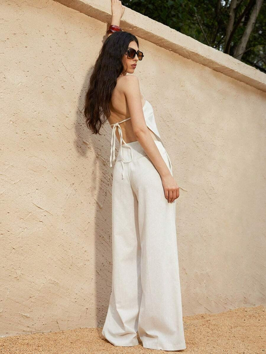 Conjunto casual top triagular