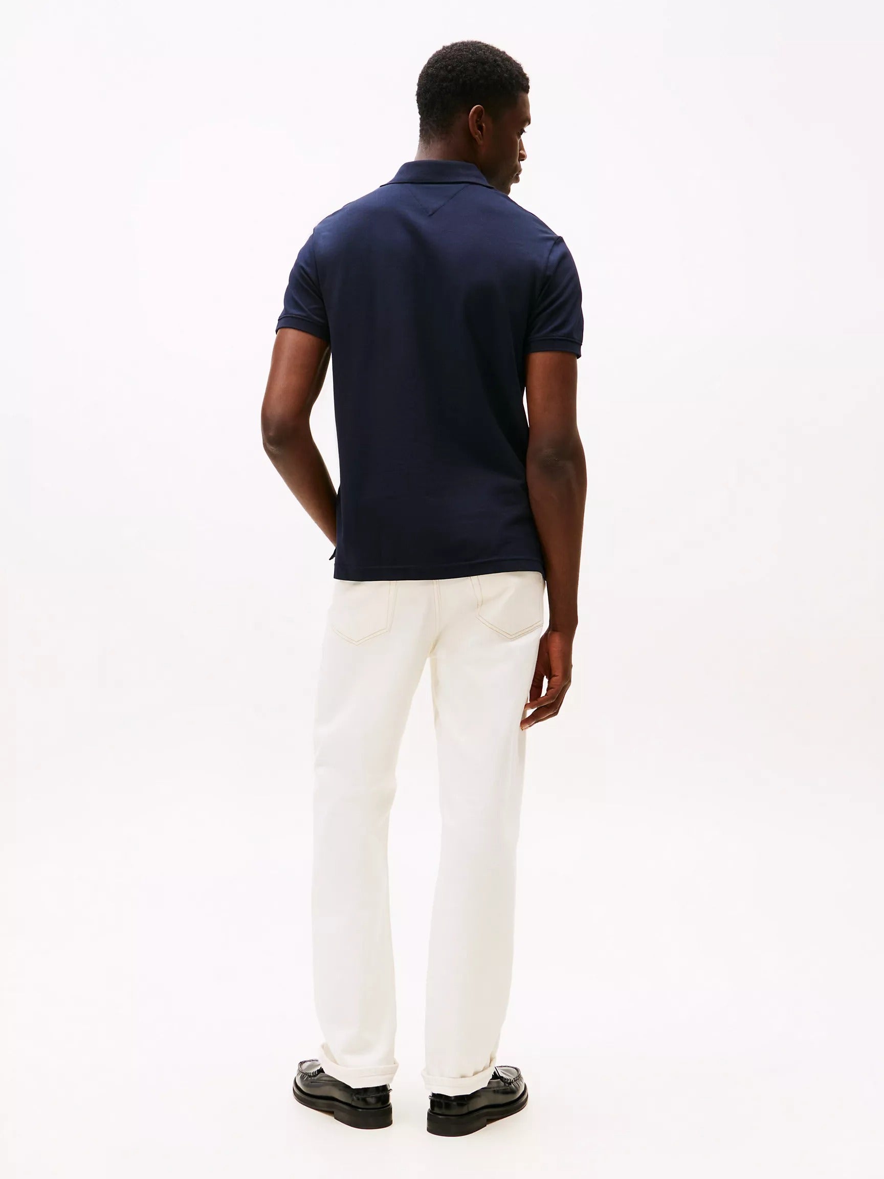 Chemise regular con logo bandera bordada central